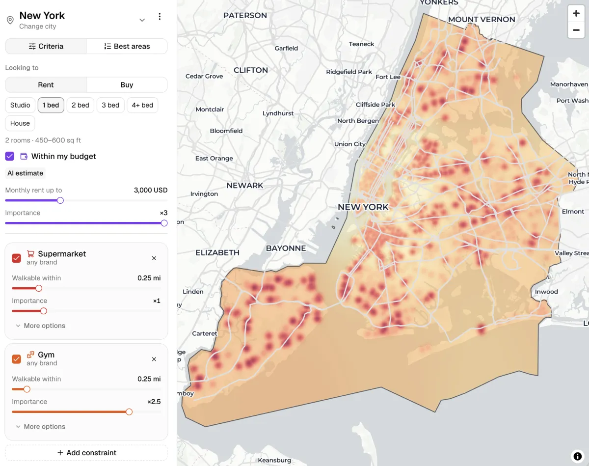 Apartment Heatmap screenshot